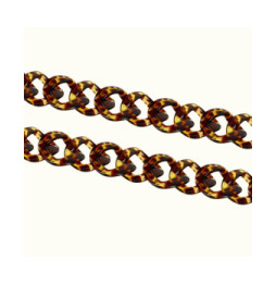 Avizar Bijou de Téléphone Chaîne Grosse Maille 120cm Métallique