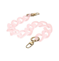 Avizar Bijou de Téléphone Chaîne Grosse Maille 45cm Rose Fumé