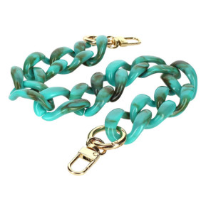 Avizar Bijou de Téléphone Chaîne Grosse Maille 45cm Turquoise