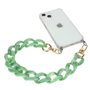 Avizar Bijou de Téléphone Chaîne Grosse Maille 45cm Vert Jade — image 2