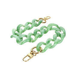 Avizar Bijou de Téléphone Chaîne Grosse Maille 45cm Vert Jade