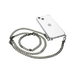 Avizar Bijou de Téléphone chaîne maille cubaine 120cm noir