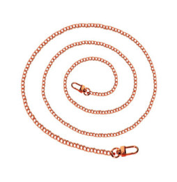 Avizar Bijou de Téléphone chaîne maille gourmette plate 120cm rose gold