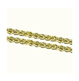 Avizar Bijou de Téléphone chaîne maille palmier 120cm jaune dorée