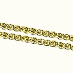 Avizar Bijou de Téléphone chaîne maille palmier 120cm jaune dorée — image 5