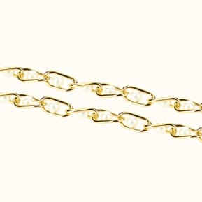 Avizar Bijou de Téléphone Chaîne Maille Perles Solide et Résistante 110cm Doré — image 5