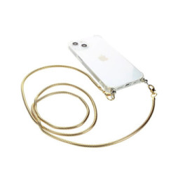 Avizar Bijou de Téléphone Chaîne Maille Serpent 110cm Doré