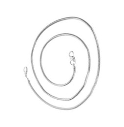 Avizar Bijou de Téléphone Chaîne Maille Serpent Solide 110cm argentée