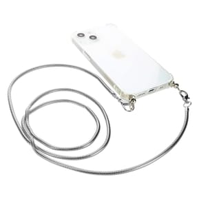 Avizar Bijou de Téléphone Chaîne Maille Serpent Solide 110cm argentée — image 2