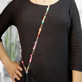 Avizar Bijou de Téléphone Collier Love 110cm Collection Lovely coloré — image 3