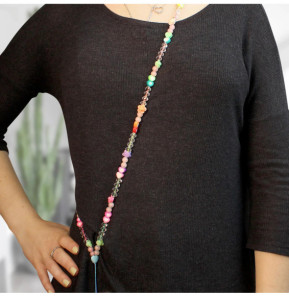 Avizar Bijou de Téléphone Collier Love 110cm Collection Lovely coloré