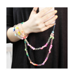 Avizar Bijou de Téléphone Collier Love 110cm Collection Lovely coloré