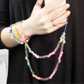 Avizar Bijou de Téléphone Collier Love 110cm Collection Lovely coloré — image 4