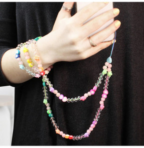 Avizar Bijou de Téléphone Collier Love 110cm Collection Lovely coloré