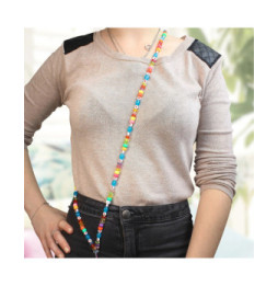Avizar Bijou de Téléphone Collier Love 110cm Collection Lovely Multicolore
