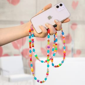 Avizar Bijou de Téléphone Collier Love 110cm Collection Lovely Multicolore — image 5