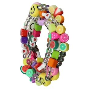 Avizar Bijou de Téléphone Collier Smiley et Fruits 110cm Collection Smile Multicolore — image 2