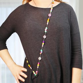 Avizar Bijou de Téléphone Collier Smiley et Fruits 110cm Collection Smile Multicolore — image 5