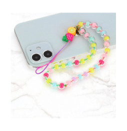 Avizar Bijou de Téléphone Homemade à Perles Rondes Collection Tutti Frutti multicolore