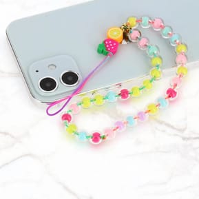 Avizar Bijou de Téléphone Homemade à Perles Rondes Collection Tutti Frutti multicolore — image 5