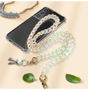 Avizar Bijou de Téléphone Métallique Chaîne Grosse Maille 120cm