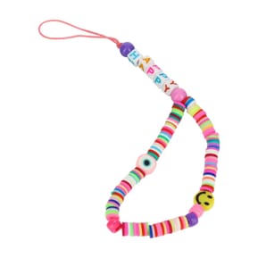 Avizar Bijou Téléphone Bracelet à Perles Heishi, Smiley, lettres Happy Collection Smile — image 2