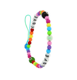 Avizar Bijou Téléphone Bracelet Love Circonférence 25cm Collection Lovely Multicolore