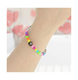 Avizar Bijou Téléphone Bracelet Love Circonférence 25cm Collection Lovely Multicolore