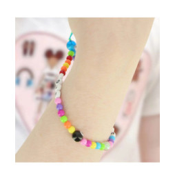 Avizar Bijou Téléphone Bracelet Love Circonférence 25cm Collection Lovely Multicolore