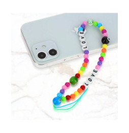 Avizar Bijou Téléphone Bracelet Love Circonférence 25cm Collection Lovely Multicolore