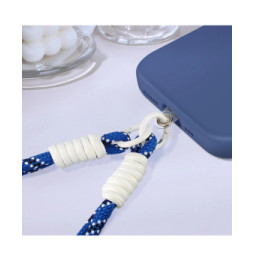 Avizar Bracelet pour téléphone Lanière courte Nylon Bleu