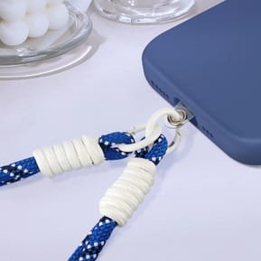 Avizar Bracelet pour téléphone Lanière courte Nylon Bleu — image 4