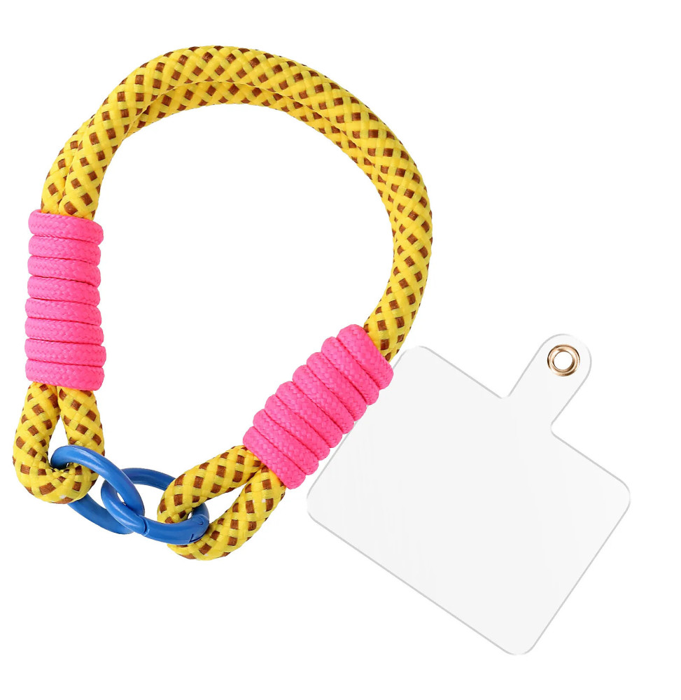 Avizar Bracelet pour téléphone Lanière courte Nylon Camel