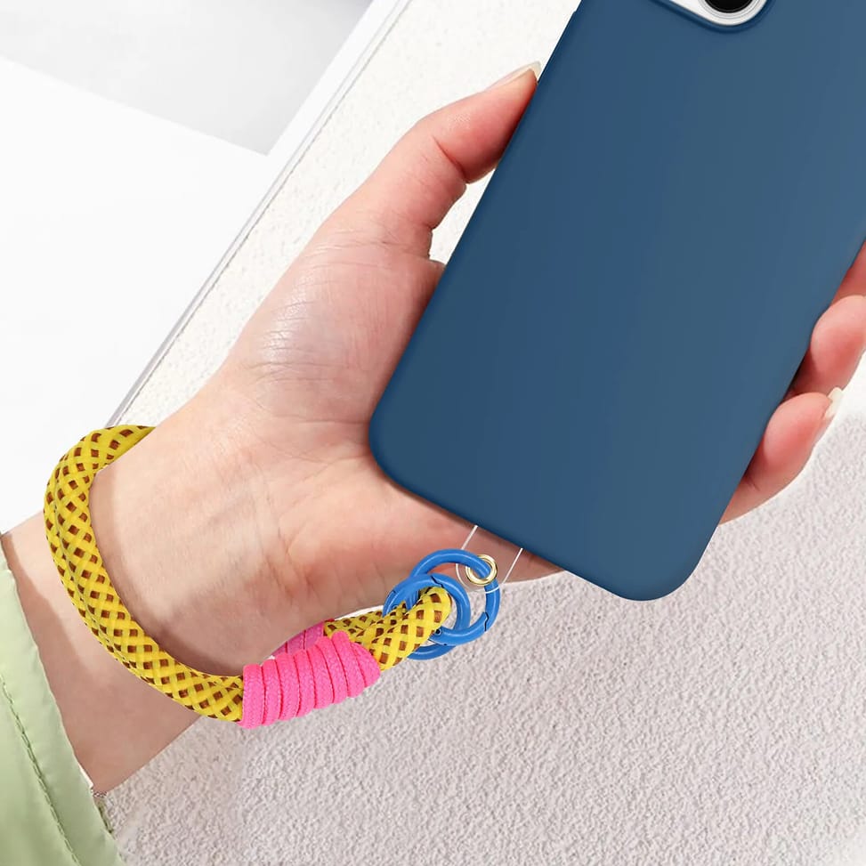 Avizar Bracelet pour téléphone Lanière courte Nylon Camel — image 5