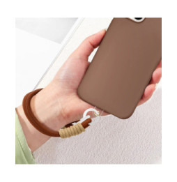 Avizar Bracelet pour téléphone Lanière courte Nylon Marron