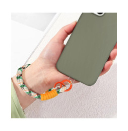 Avizar Bracelet pour téléphone Lanière courte Nylon Orange
