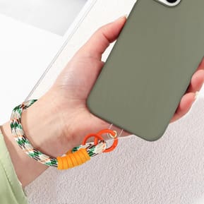 Avizar Bracelet pour téléphone Lanière courte Nylon Orange — image 5