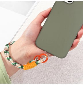 Avizar Bracelet pour téléphone Lanière courte Nylon Orange