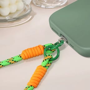 Avizar Bracelet pour téléphone Lanière courte Nylon Vert Citron — image 4