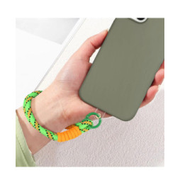Avizar Bracelet pour téléphone Lanière courte Nylon Vert Citron