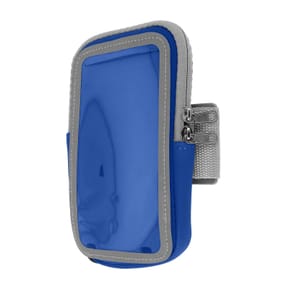 Avizar Brassard Sport pour Smartphone Tactile Attache Bras ou Avant-bras Poche Zippée Bleu