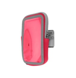 Avizar Brassard Sport pour Smartphone Tactile Attache Bras ou Avant-bras Poche Zippée Rose