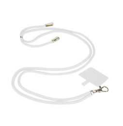 Avizar Cordon pour Smartphone Nylon Tressé 80cm Réglable Accroche Universelle Blanc