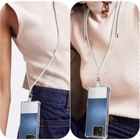Avizar Cordon pour Smartphone Nylon Tressé 80cm Réglable Accroche Universelle Blanc — image 3