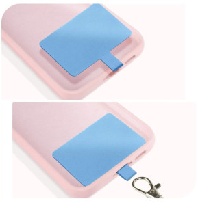 Avizar Cordon pour Smartphone Nylon Tressé 80cm Réglable Accroche Universelle Bleu Clair