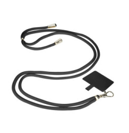 Avizar Cordon pour Smartphone Nylon Tressé 80cm Réglable Accroche Universelle Noir