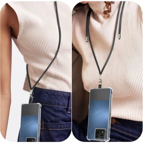 Avizar Cordon pour Smartphone Nylon Tressé 80cm Réglable Accroche Universelle Noir — image 3