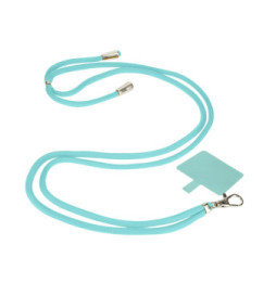 Avizar Cordon pour Smartphone Nylon Tressé 80cm Réglable Accroche Universelle Turquoise