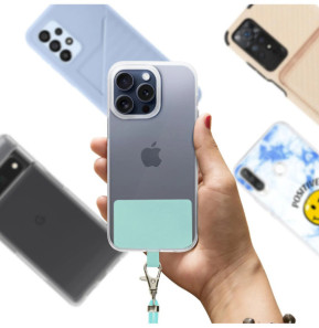 Avizar Cordon pour Smartphone Nylon Tressé 80cm Réglable Accroche Universelle Turquoise