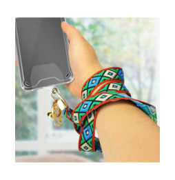 Avizar Cordon pour Smartphone Universel Coque et Étui Coton Tressé Bogolan